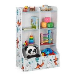 Relaxdays Kinderregal Mit Hundemotiv