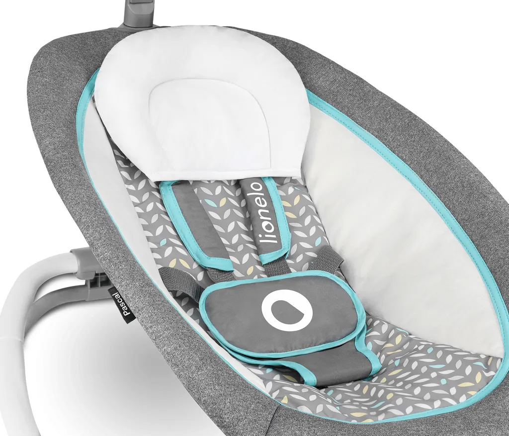 Lionelo Pascal Babywippe Babyschauke Babynest Baby Wippe Kinder Schaukel Bouncer Grau – Bild 10