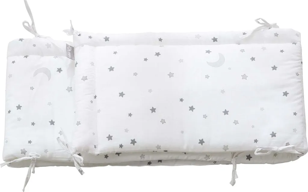 Roba Kombi-Kinderbett 'Sternenzauber Grau', 70 X 140 Cm, Taupe, 3-fach Verstellbar, Schlupfsprossen Umbaubar Zum Juniorbett – Bild 9