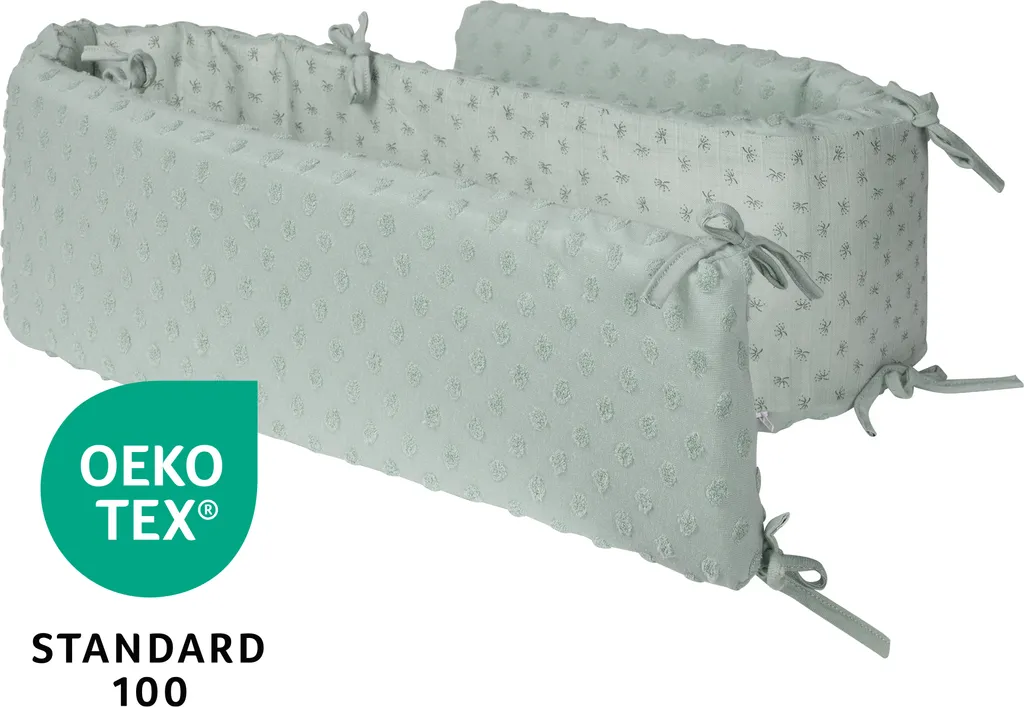 Roba Nestchen ‚Lil Planet‘, Baumwolle, GOTS , Für Betten 60 X 120 Cm/ 70 X 140 Cm, Frosty Green – Bild 7