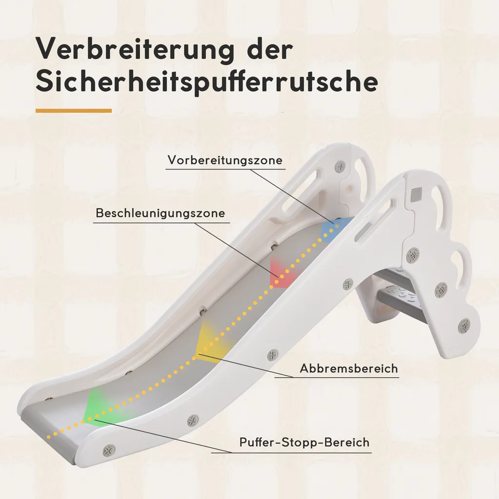 Merax Laufgitter Faltbar Laufstall Baby Absperrgitter 13+2 Paneele Schutzgitter Mit Schaukeln, Rutsche, Basketballkorb, Pinsel Und Zeichenbrett, Krabbelgitter 5-in-1 Laufgitter Für Kinder, Grau – Bild 6