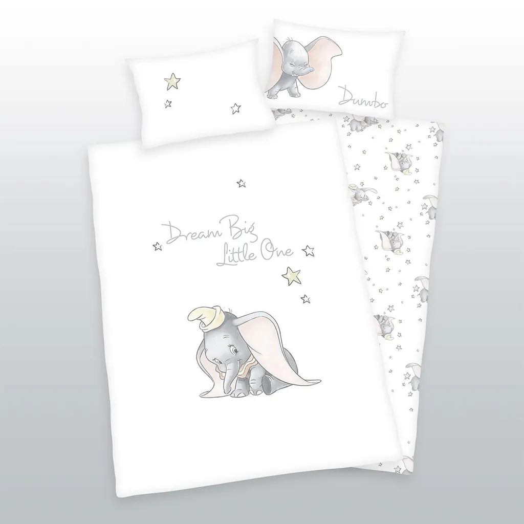 Herding DisneyŽs Dumbo Bettwäsche / Babybettwäsche / Kleinkinderbettwäsche, 100% Baumwolle ( Renforcé ), 40x60 + 100x135 Cm – Bild 4