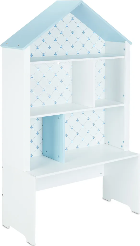 Relaxdays Kinderregal Mit Dach Im Seefahrt-Design – Bild 7