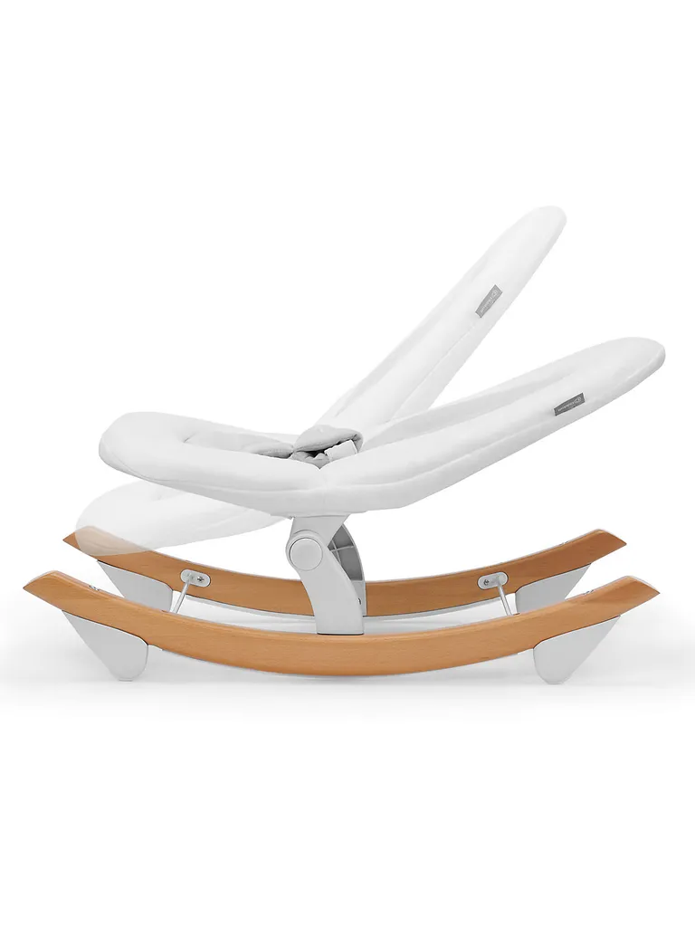 Kinderkraft Baby Babywippe Finio, Weiß Babywippen Babys 1. Jahr Wippen Schaukel Babywippe Babyschaukel Kinderschauel Elektrische Wippe Elektrowippe Babys 1.Jahr – Bild 3