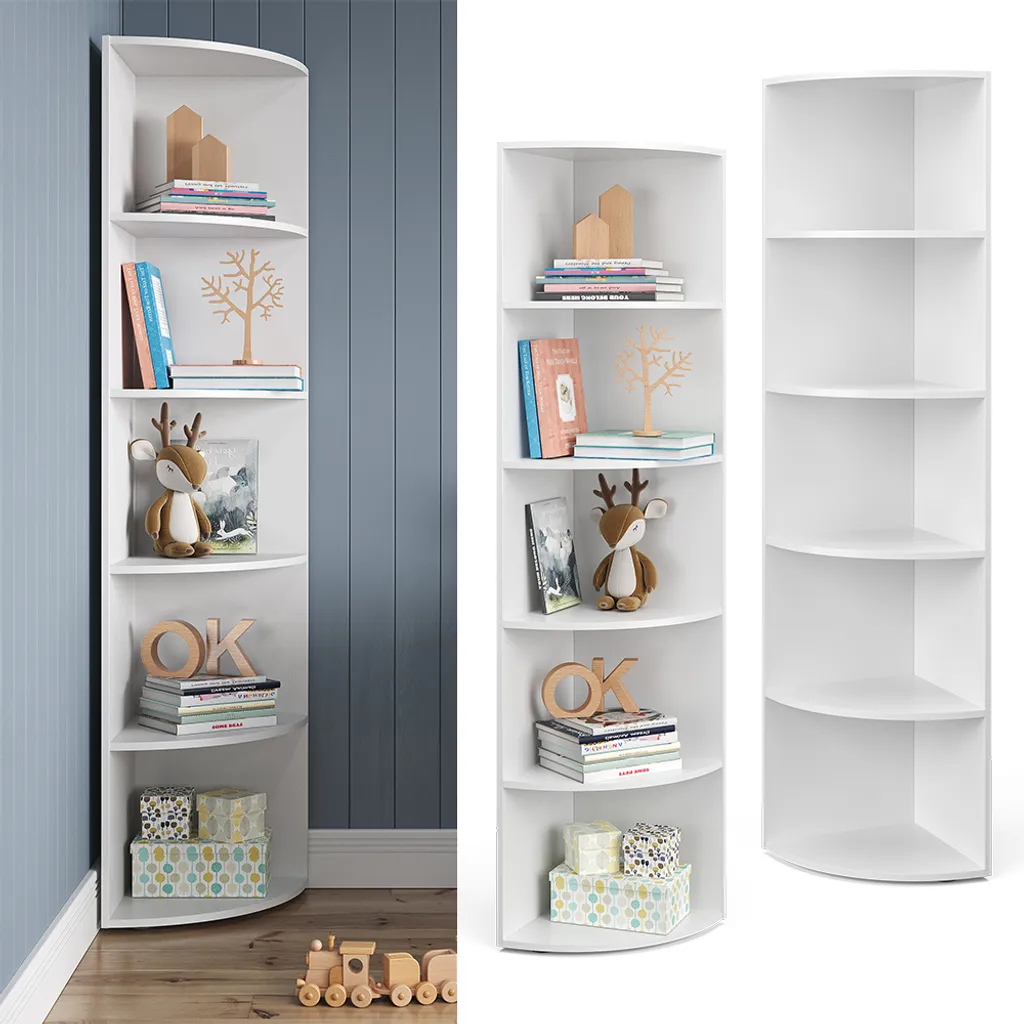 Vicco Eckregal Ecki Weiß 180 X 40 X 40 Cm Holzwerkstoff