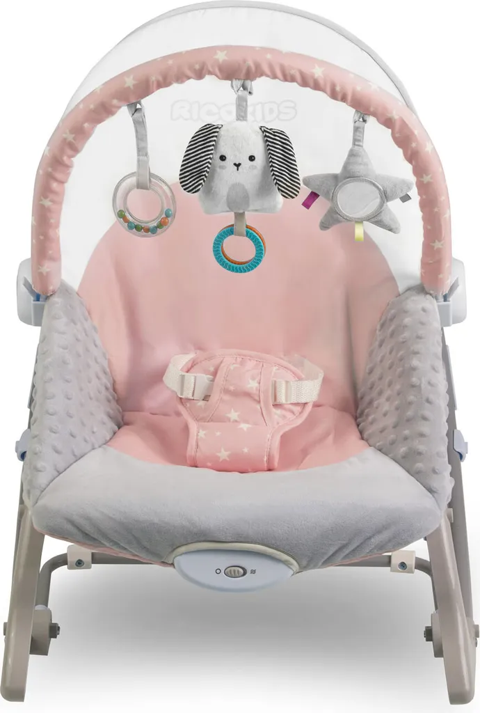 Babyschaukel Schaukelwippe Sway Babywippe Wippe Mit Vibration Ricokids - Rosa – Bild 3