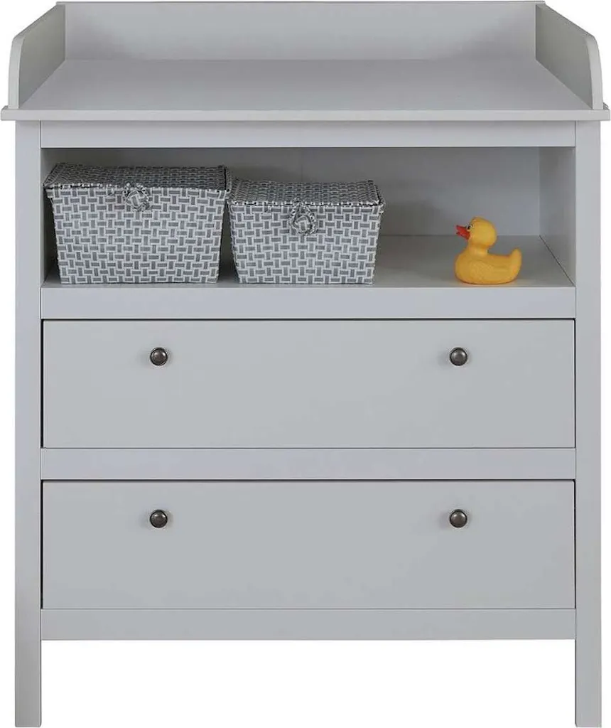 Trendteam Babyzimmer Wickelkommode Ole/Emma Weiß Melamin/WeißNachbildung 90 X 104 X 78 Cm – Bild 3