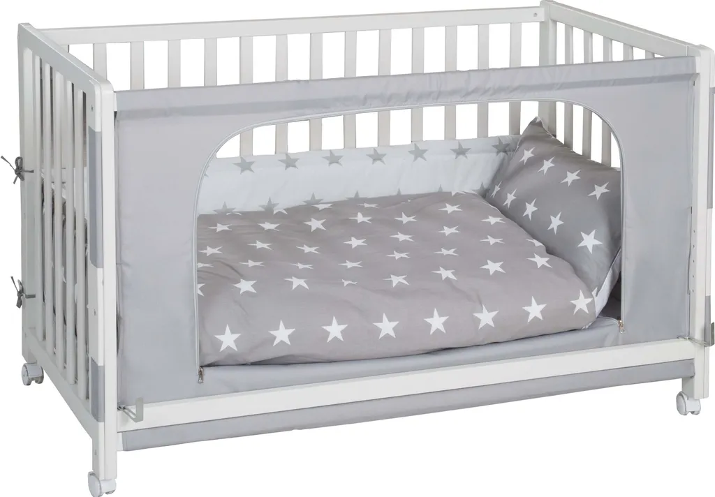 Roba Roombed, Babybett 60x120 Cm, Beistellbett Zum Elternbett Mit Kompletter Ausstattung – Bild 2