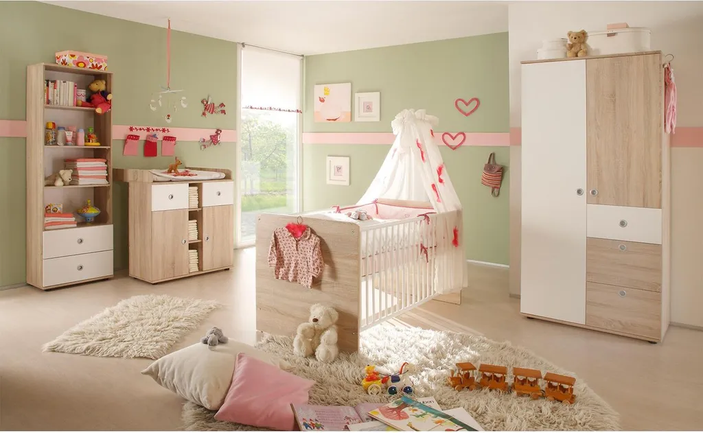 Wickelkommode Schrank Wickeltisch Kommode Wickelauflage Babyzimmer "Floris I" – Bild 7