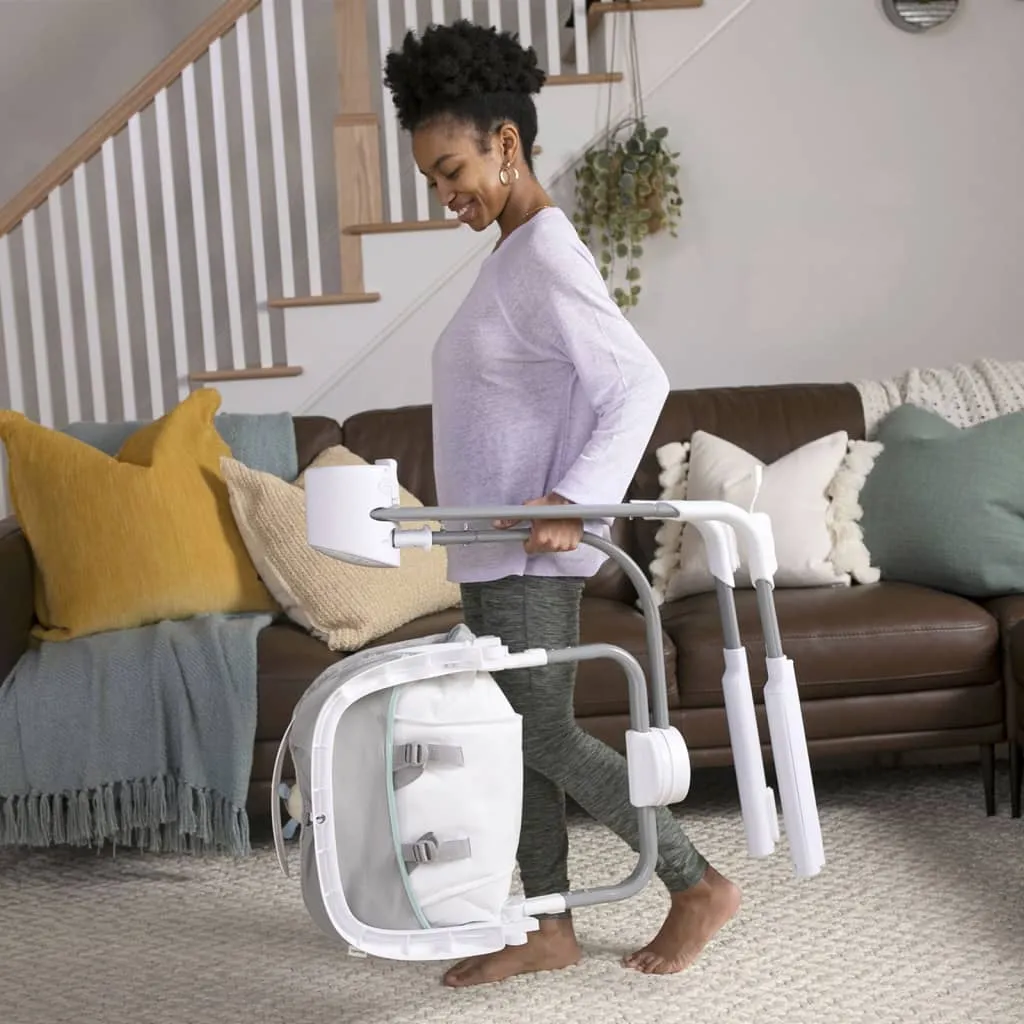 Ingenuity Baby Tragbare Schaukel AnyWay Sway PowerAdapt Dual-Direction, Spruce Babyschaukeln Wippen – Bild 13