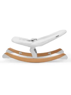 Kinderkraft Baby Babywippe Finio, Weiß Babywippen Babys 1. Jahr Wippen Schaukel Babywippe Babyschaukel Kinderschauel Elektrische Wippe Elektrowippe Babys 1.Jahr