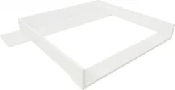 Puckdaddy Wickelaufsatz Marius 108x80x10 Cm Holz In Weiß Mit Blende Für IKEA Hemnes Kommoden