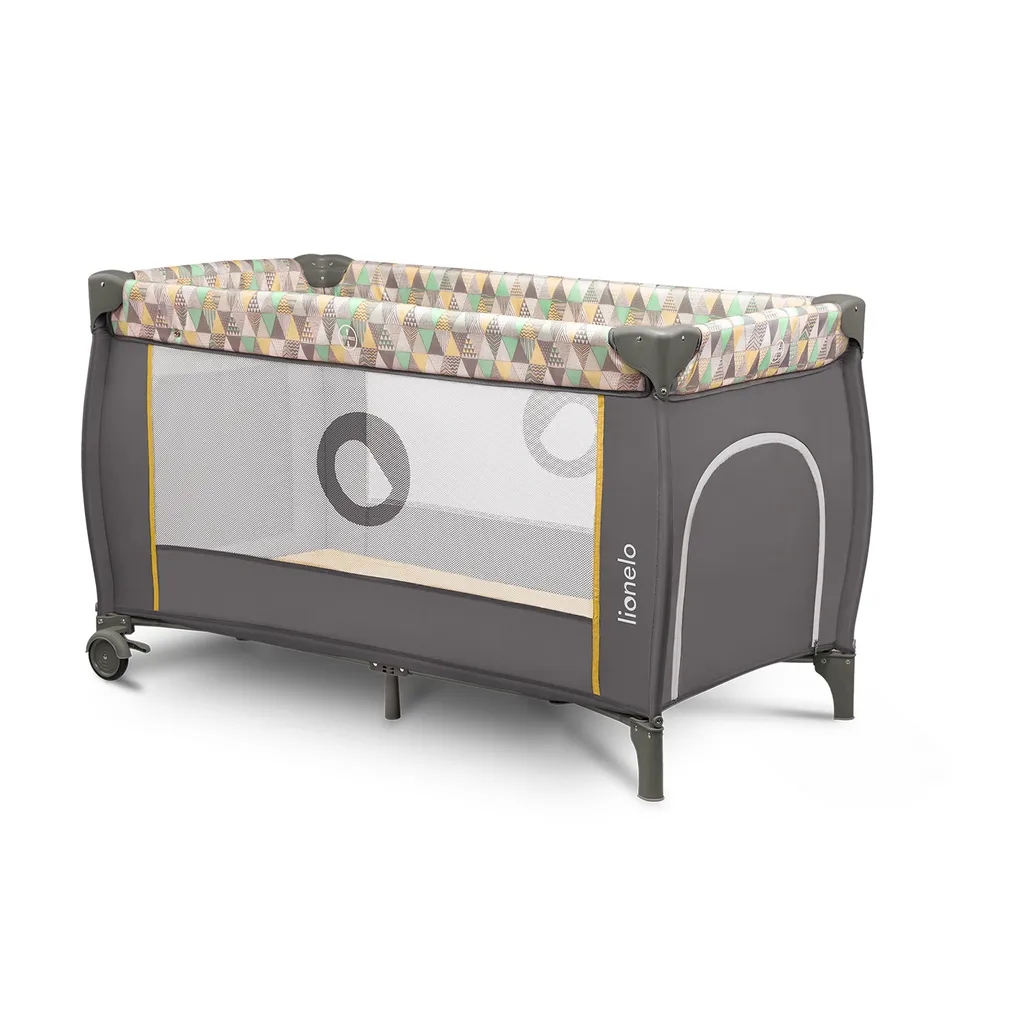 Lionelo Sven Plus In GELB Kinder Baby Reisebett Mit Wickeltisch Kinderbett Babybett Balachin Moskitonetz Urlaub Reise Laufstall Wickelauflage Spieluhr – Bild 10