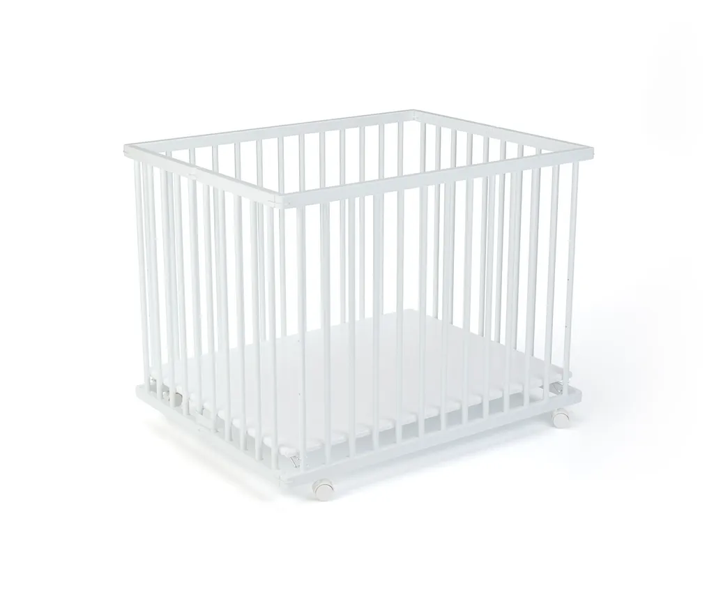Laufgitter Cecile, 71 X 99 Cm, Mobil Auf Rollen Farbe: Weiß – Bild 8