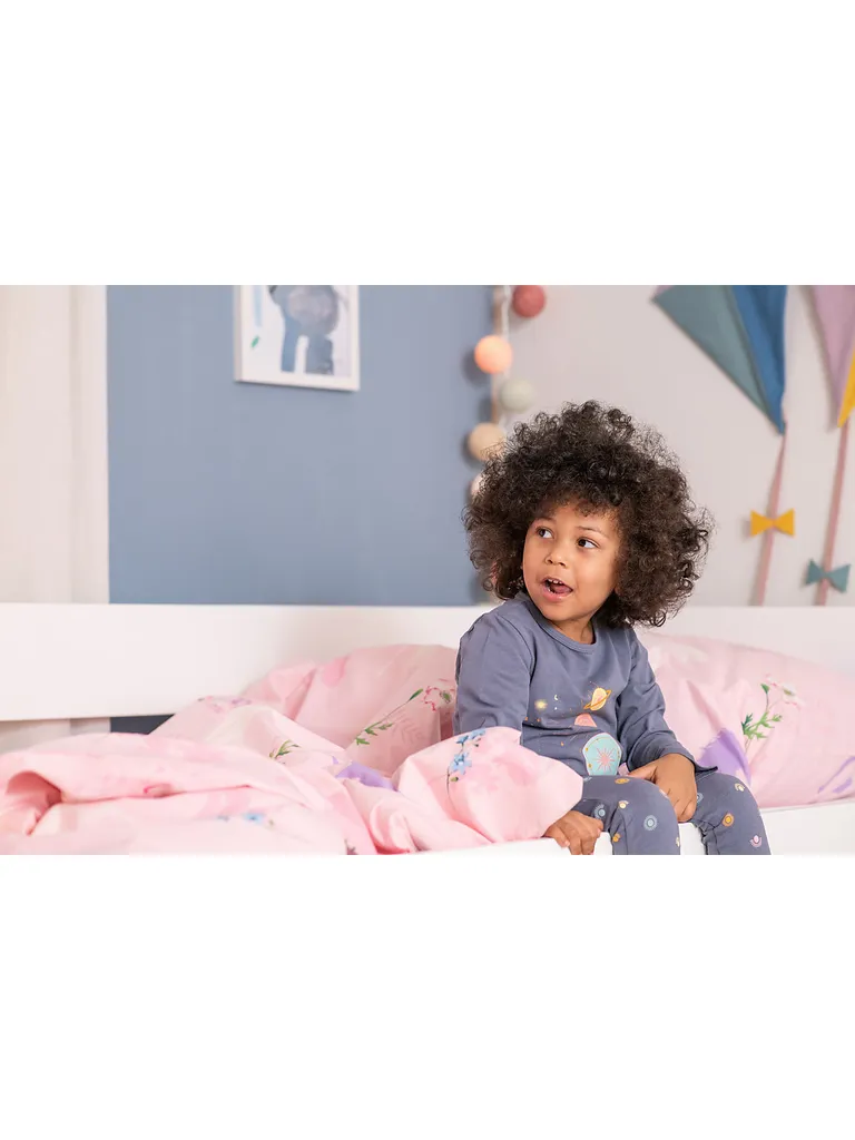 MyToys COLLECTION Möbel Bettwäsche Baumwoll Cretonne, Pferde, Rosa, 135 X 200 Cm + 80 X 80 Cm Von Pötter Bettwäsche 100% Baumwolle Ins Bett Gehen & Einschlafen Bettwäsche 135 X 200 Cm HK22 Fkatkizi21 Fkat21 Kinderbettwäsche Bettbezug Bettzeug Kinderbe... – Bild 2