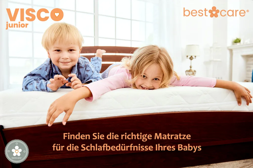 BestCare Visco Junior Kindermatratze Babymatratze Matratze Kaltschaummatratze 80x160 X13cm Viskoelastische Memory-Schaum Waschbarer Aloe Vera Bezug Standard 100 By – Bild 5