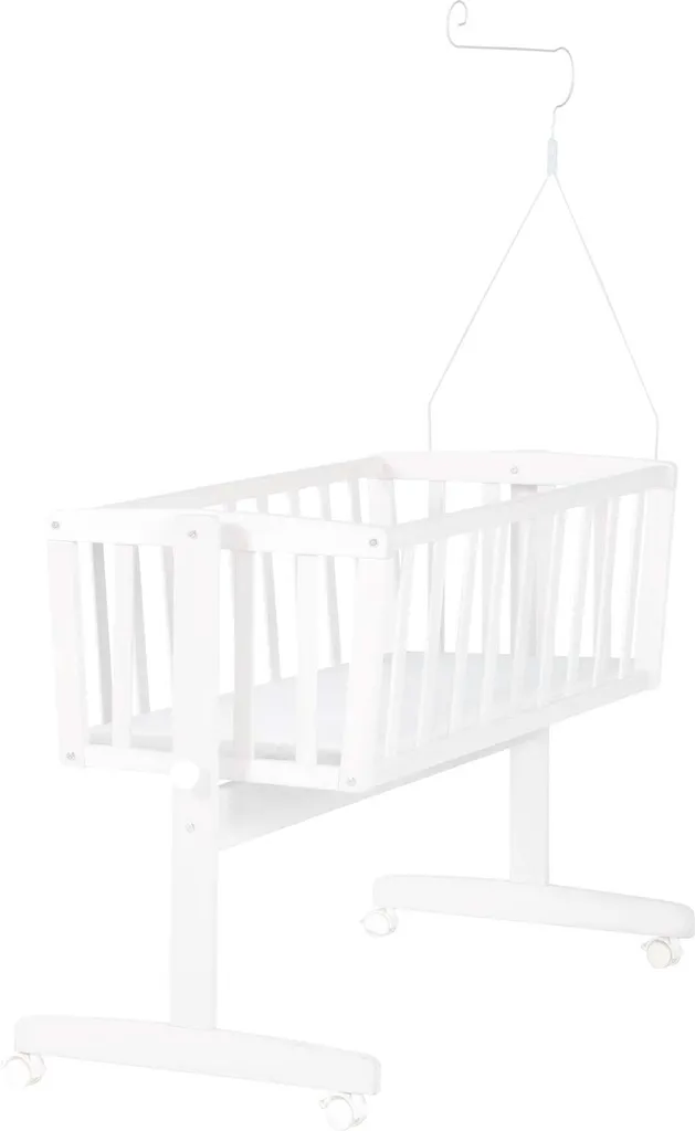 Roba Komplettwiegenset 'Adam & Eule' (40x90cm), Weiß, Mit Feststellfunktion, Inkl. Ausstattung – Bild 8