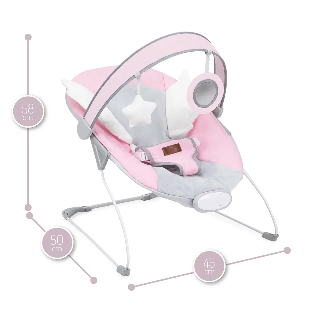 Babywippe Baby Schaukelstuhl Mit 5 Schwingungsamplituden Musik Timing Und Bluetoothfunktion Momi TULI – Bild 6