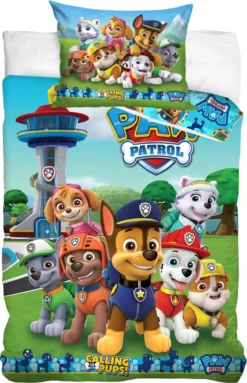Paw Patrol Bettwäsche 40x60 + 100x135 Cm · Kinder-Bettwäsche Für Mädchen & Jungen - 100% Baumwolle