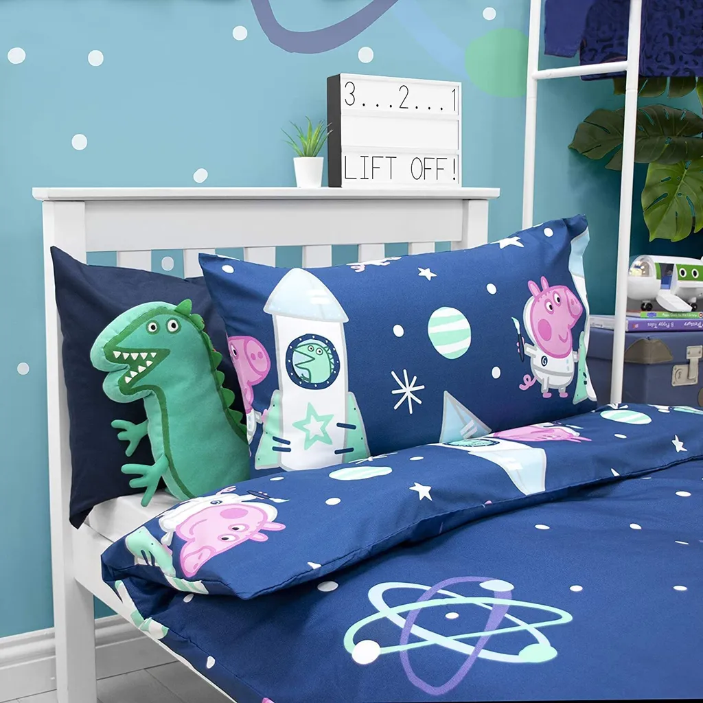 Peppa Pig - Bettwäsche-Set "Boom" SI866 (Einzelbett) (Blau/Pink) – Bild 3