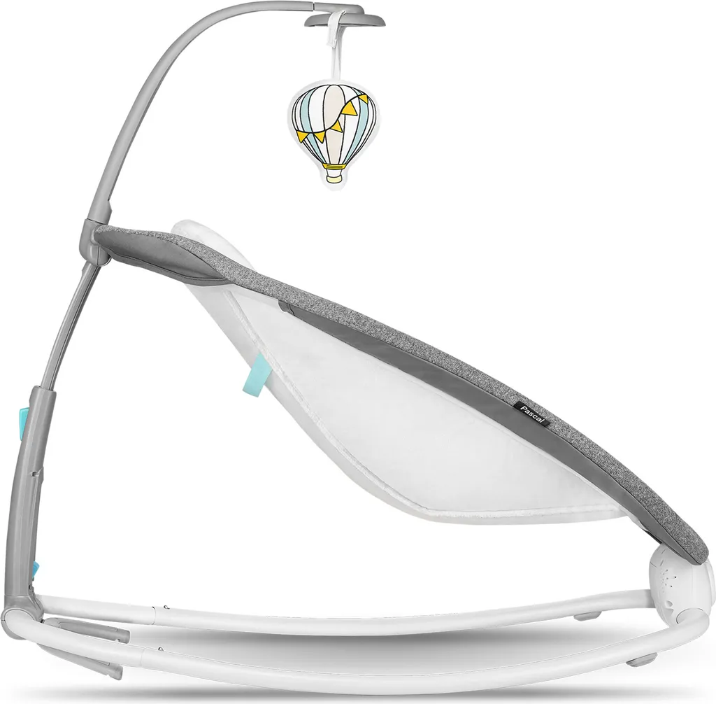 Lionelo Pascal Babywippe Babyschauke Babynest Baby Wippe Kinder Schaukel Bouncer Grau – Bild 9