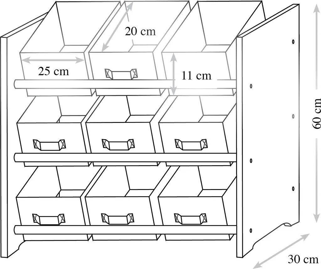Kesper Kinderaufbewahrungsregal Mit Textilkörben Motiv: "Dino" 1772513 – Bild 5