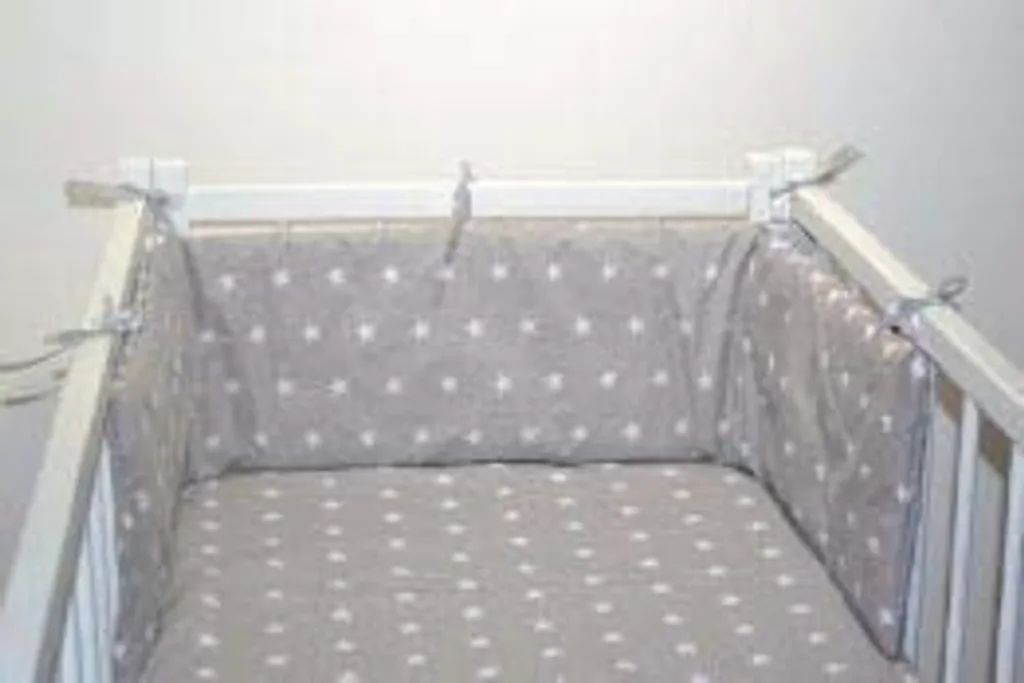 Bettumrandung Babybett Nestchen Umrandungen - Babynest Kopfschutz Für Baby Beistellbett Gitterbett 420 Cm GRAU – Bild 5