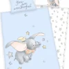 Disney Dumbo Baby Bettwäsche 40x60 + 100x135 Cm 100% Baumwolle