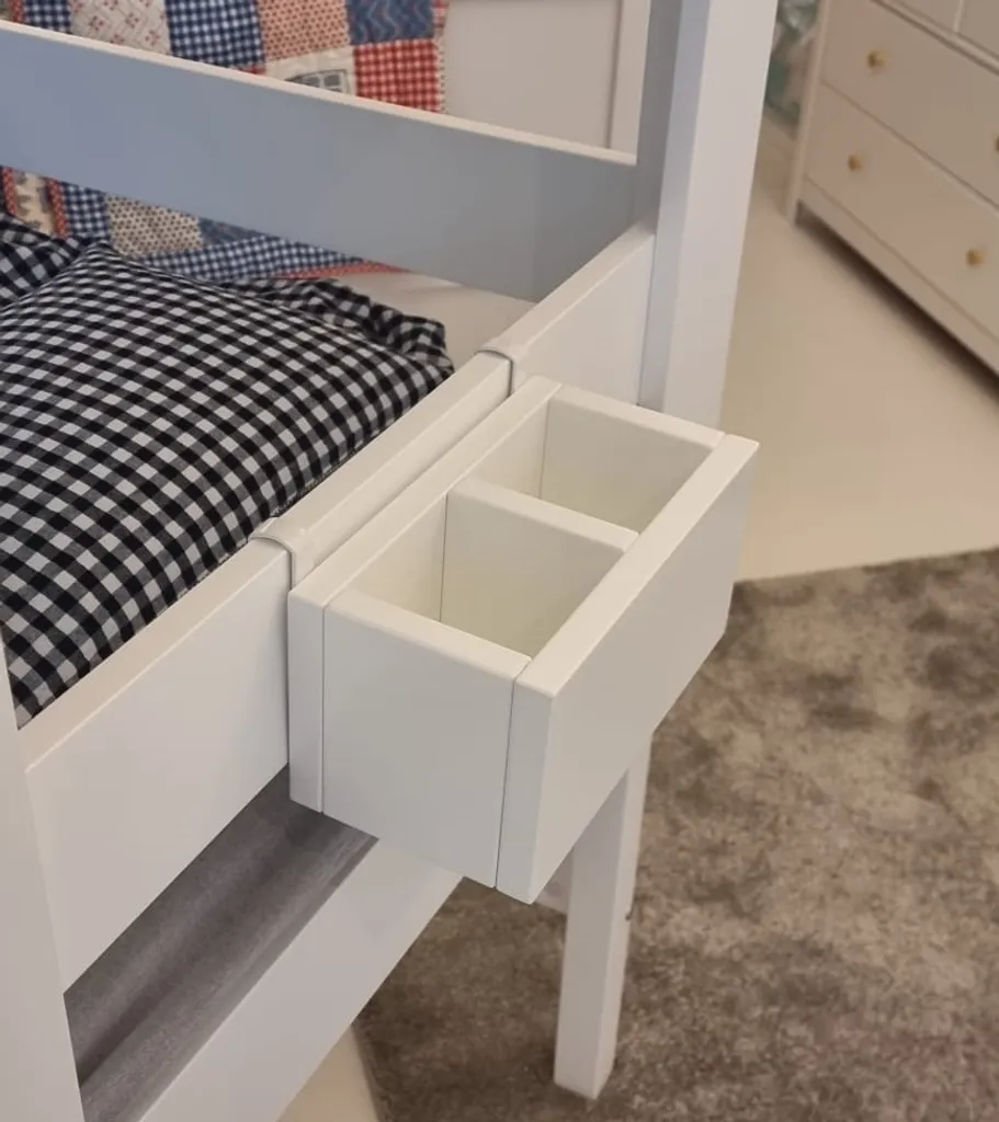 Doppel-Ablage-Boxen Hängeboxen Für Hochbetten, Weiss