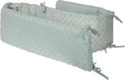 Roba Nestchen ‚Lil Planet‘, Baumwolle, GOTS , Für Betten 60 X 120 Cm/ 70 X 140 Cm, Frosty Green